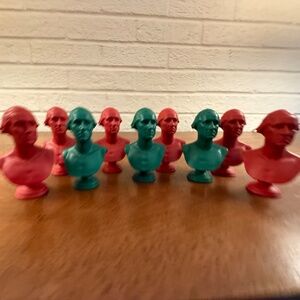 Little George Washington Houdon Busts-Set of 9